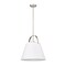 Z-Lite Z-Studio Pendant, 1-Light, 18 In.W x 18 In.H, Brushed Nickel/Ivory 743P18-BN - alternate 2